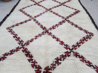 100 Authentic Highest Quality Vintage Beni Ourain Moroccan Rug 11 ' 5 x 6 ' 10