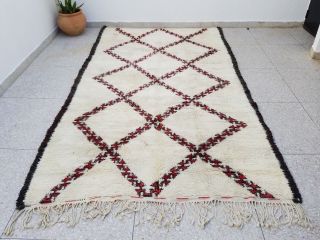 100 Authentic Highest Quality Vintage Beni Ourain Moroccan Rug 11 ' 5 x 6 ' 5