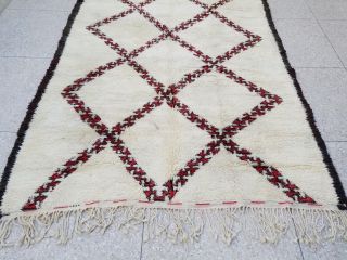 100 Authentic Highest Quality Vintage Beni Ourain Moroccan Rug 11 ' 5 x 6 ' 7
