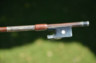 Old French violin bow stamped SMENTIER - PARIS 3