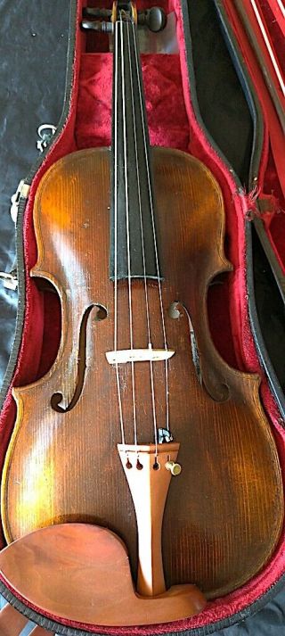 FINE 4/4 ANTIQUE GERMAN VIOLIN Lab:DAVID HOPF 19th fiddle bratsche geige скрипка 12