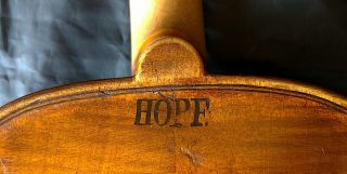FINE 4/4 ANTIQUE GERMAN VIOLIN Lab:DAVID HOPF 19th fiddle bratsche geige скрипка 9