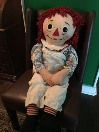 Annabelle Horror Raggedy Ann Doll 38” Knickerbocker Vintage