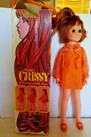 Vintage Crissy Doll With Growing Hair By Ideal - -