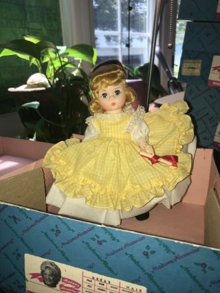 Vintage Madame Alexander Doll: 8 " Amy 411 W/ Box.  Used/great
