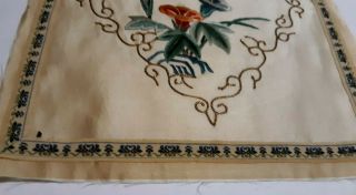 vintage chinese embroidery Silk Tapestry 24 1/2  x 8 1/2  inch 3