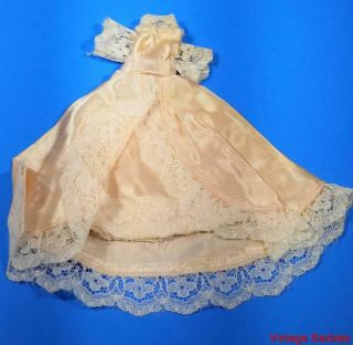 Topper Dawn Doll Pink Satin Gown / Dress Minty Vintage 1970 