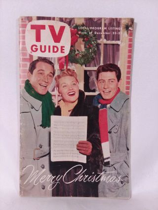 Vintage December 25,  1953 Merry Christmas Tv Guide Patti Page,  Perry Como.