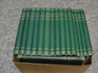 16 Antique Book Set - 1870 To 1877 - The Of Charles Dickens - Household Edition