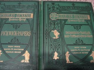 16 ANTIQUE BOOK SET - 1870 to 1877 - THE OF CHARLES DICKENS - HOUSEHOLD EDITION 5