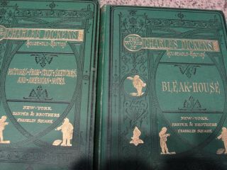 16 ANTIQUE BOOK SET - 1870 to 1877 - THE OF CHARLES DICKENS - HOUSEHOLD EDITION 7