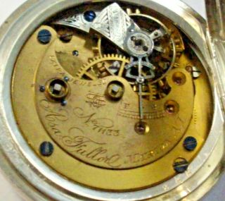 18s,  Coin Silver HC,  US Watch Co,  Marion,  NJ,  3/4 Plate Asa Fuller Model,  Scarce 8