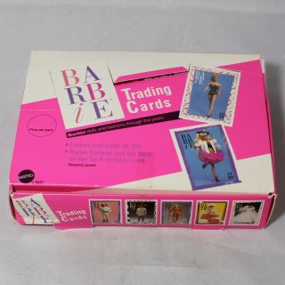 1990 Barbie Trading Cards Box Dolls And Fashions Through The Years 5527