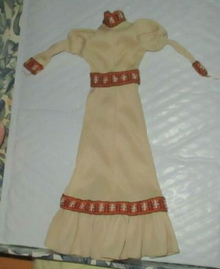 Vintage Mod Montgomery Wards Mego Cher Doll Indian Dress 1970 