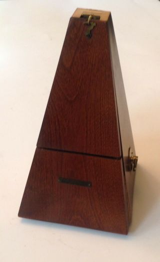 Vintage Seth Thomas Wind Up Metronome 7 - 5207. ,  But Some Damage To Case