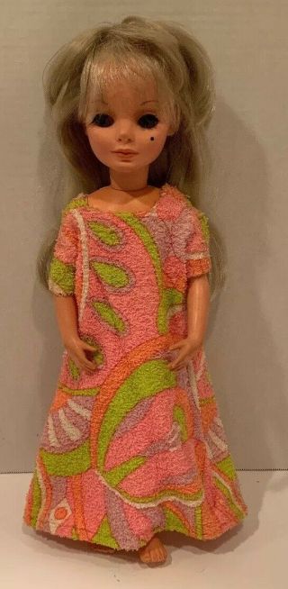 Mod Print Terrycloth Dress For 17 " Crissy Or Alta Moda Furga S Doll - No Doll
