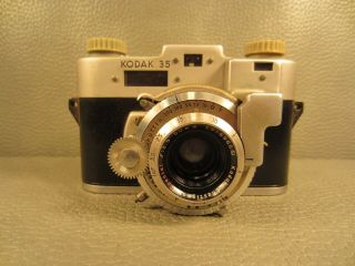 Vintage Kodak 35 Camera Anastigmat Special 50mm F3.  5 Lens With Case