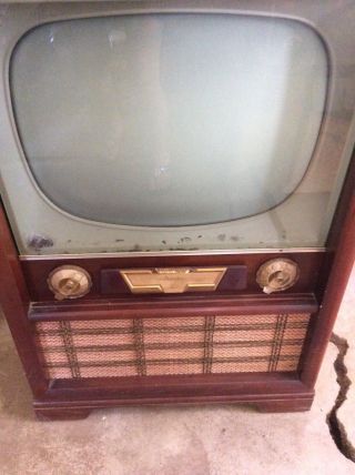Vintage 1950 televisions,  Arvin black and white TV,  antique tv,  old console tv, 5