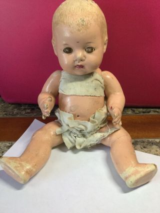 Vintage Antique Madame Alexander Girl Baby Doll Composite Arms Legs Move