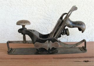 Rare Antique Union Mfg Co.  411 Compass Woodworking Plane All