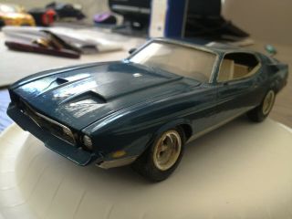 Vintage 1970s Blue Mustang