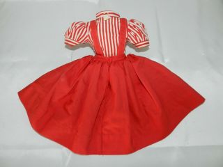Vintage Madame Alexander Cissy Red Jumper & Stripe Blouse 1955 2