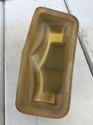Antique Vintage Car Deco 1920s - 30s Yellow Cab Roof Glass Number Light Sign 9