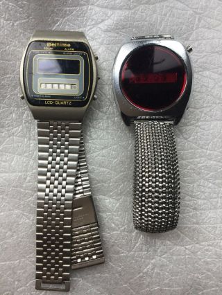 Beltime Solar & Led Watch Alarm Vintage Quartz Spares