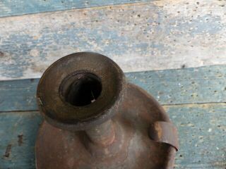antique primitive early 19thc 4 in tin push up candlestick candle holder aafa 3