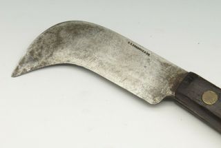 Antique C.  S.  Osborne & Co Upholstery Leather Hawkbill Hook Blade Pruning Knife 3