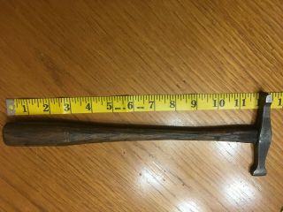 Antique Vintage Auto Body Hammer,  4 Oz.  Total Weight Hickory Handle