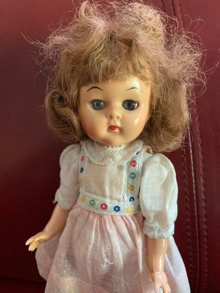 Vintage 1950’s Unmarked Friend Of Ginny 8 " Doll Virga? Ginger?