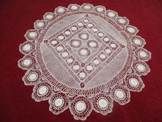 Antique Victorian Handmade Lace Doily