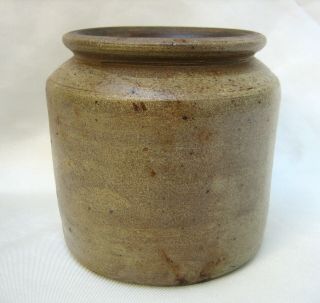 Antique Primitive Stoneware Crock Jar