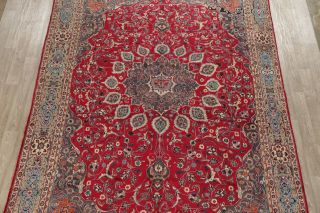 Traditional Floral Kashmar Oriental Area Rug Wool Hand - Knotted RED Carpet 9x12 3