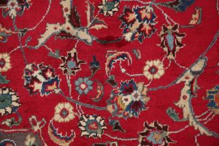 Traditional Floral Kashmar Oriental Area Rug Wool Hand - Knotted RED Carpet 9x12 4