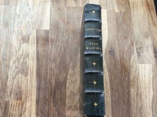 Antique Books: “Fortitude” 1922 Hugh Walpole.  Leather Bound,  Internal Dedication 2