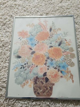 Gloria Eriksen Framed Print /flowers Vintage