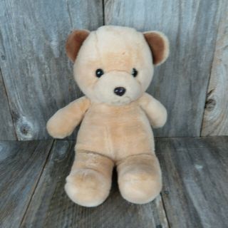 Vintage Teddy Bear Plush Stuffed Animal Applause Brown Bear Toy Doll 2 Tone