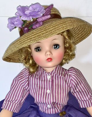 Vintage Madame Alexander 20” Cissy In Dressed For Any Summer Morning 1957 2