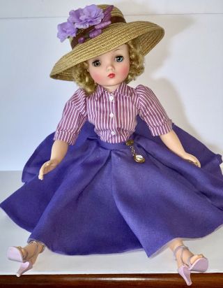 Vintage Madame Alexander 20” Cissy In Dressed For Any Summer Morning 1957 3