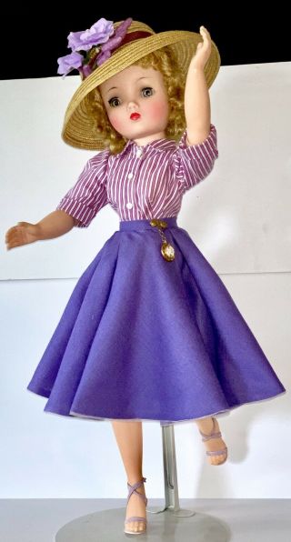 Vintage Madame Alexander 20” Cissy In Dressed For Any Summer Morning 1957 5