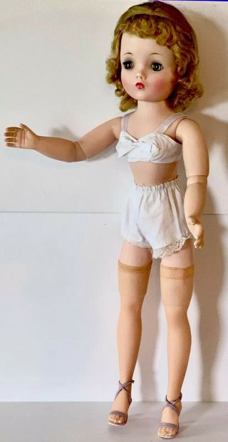 Vintage Madame Alexander 20” Cissy In Dressed For Any Summer Morning 1957 7
