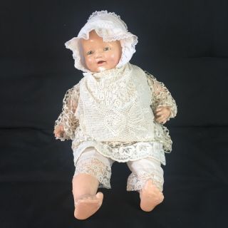 Antique E.  I.  H.  Co.  Inc.  Horseman Doll Composition - Sleep Eye Baby - Vintage