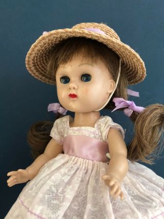 Vintage Vogue Slw Ginny Doll In Her Tagged Lavendar Party Dress