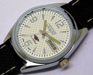 Citizen Automatic Mens Steel Vintage Day Date White Dial 21jewel Watch Run Order