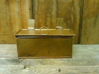 Antique Vintage Metal Metal Ware Trinket Handmade Brass Box
