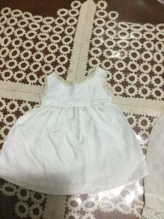Antique Full Cotton Lawn Slip With Lace Trim For Dolls Ca 1920 S,  No 10