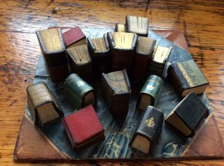 Antique Leather Miniature Books