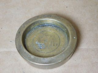 Vintage Brass Mercantile Apothecary Scale Weight Disk 7.  9 Oz/225 Gr